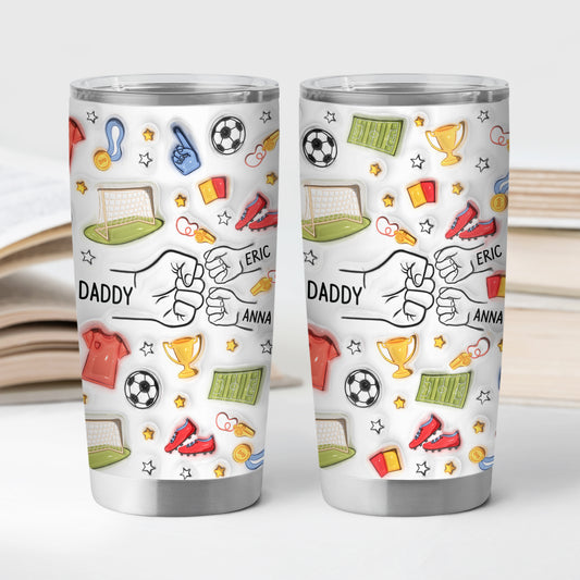 3608TUK2 3d printing effect personalised daddy fist bump 20oz tumbler 3608T5I5B