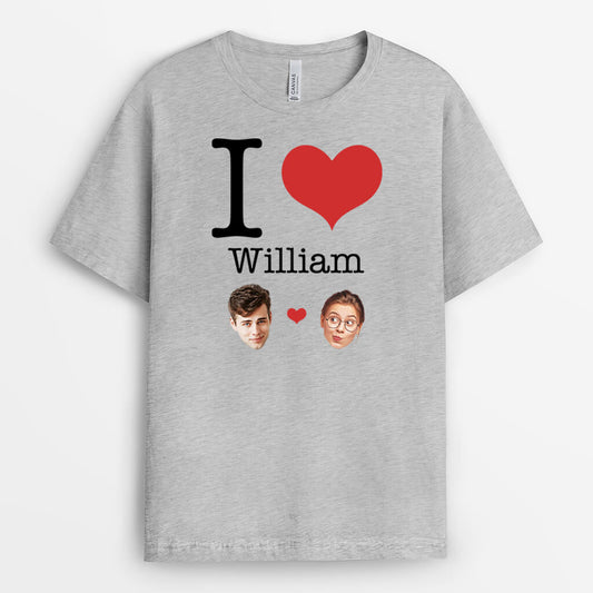 3658AUK2 i love you face t shirt personalised gifts for couples