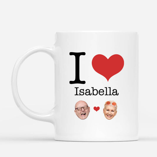 3658MUK1 i love you personalised face mug for couples