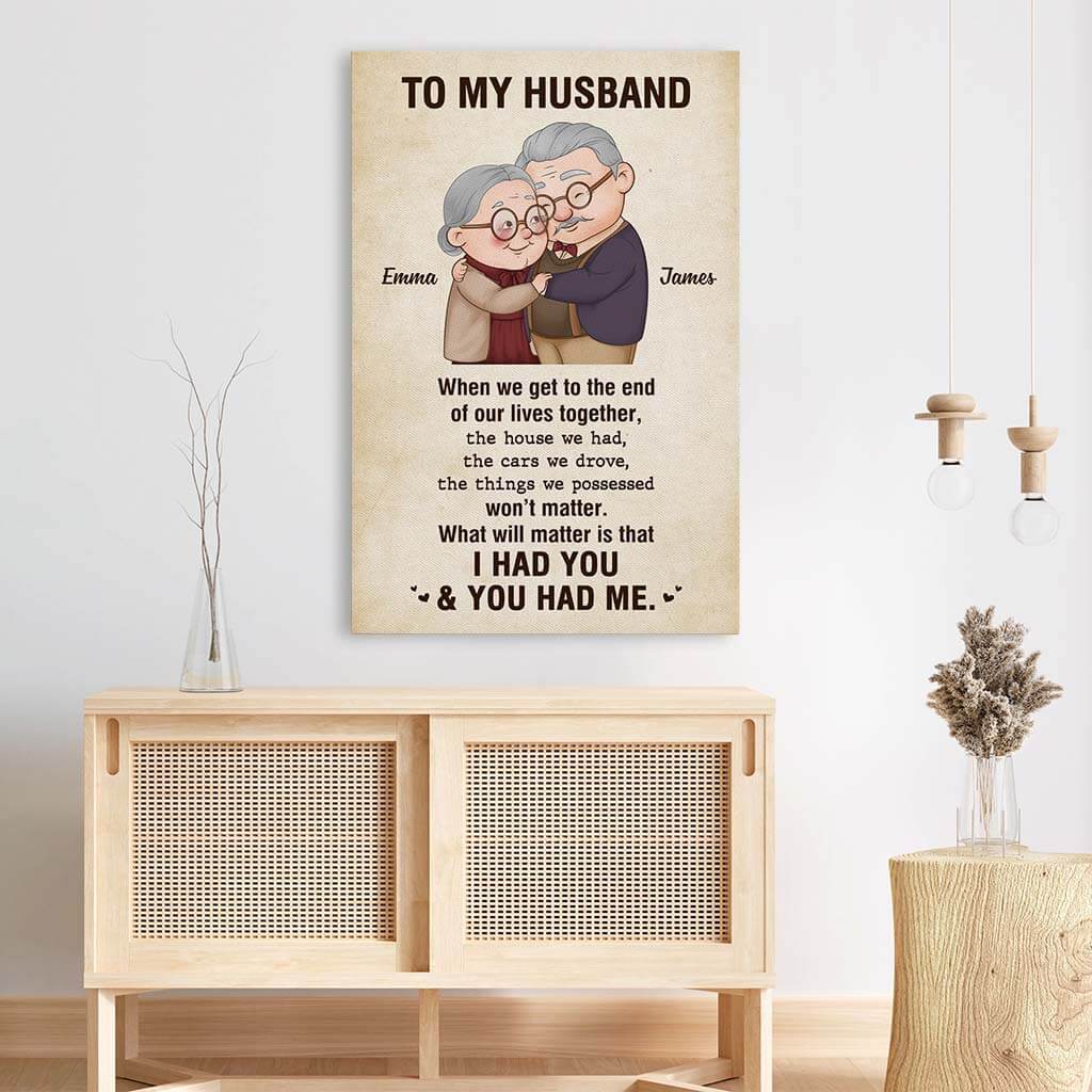 3678CUK3 what will matter is that i had you and you had me canvas romantic personalised gifts for couple