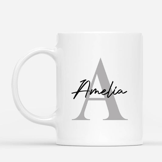 3732MUK2 initial name matching mug for couple personalised couple gifts