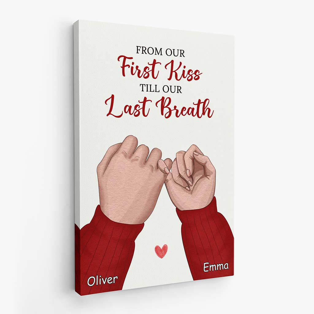 3739CUK1 from our first kiss till our last breath custom canvas print for couple_Mockup_2