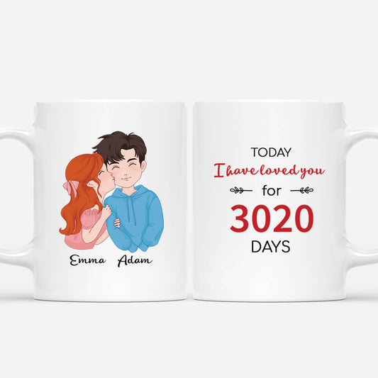 3743MUK1 today i have loved you for many days personalised mug for couple_4de9cbb9 eae0 40d4 b8be b3494d64934c