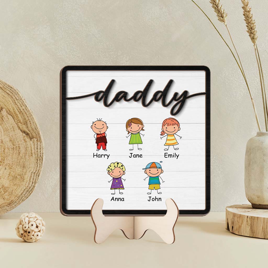 3770QUK2 grandma mommy kids wooden plaque  personalized gifts for grandma 3770Q5I5A