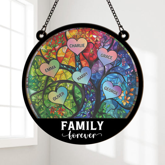3786UUS1 personalized family tree gift family forever suncatcher 3786U6HTI