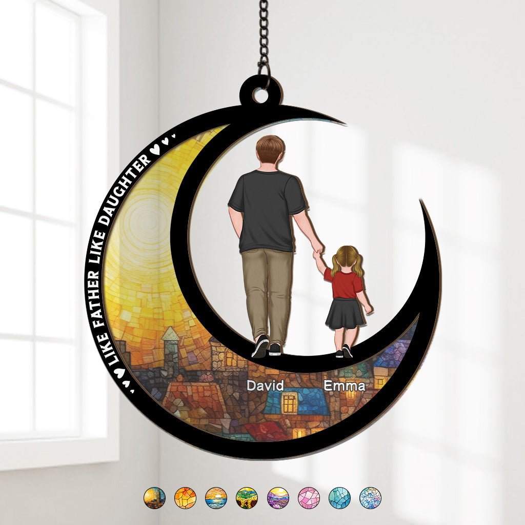 3787UUS1 personalized suncatcher for dad like father like daughter son 3787U6QNB