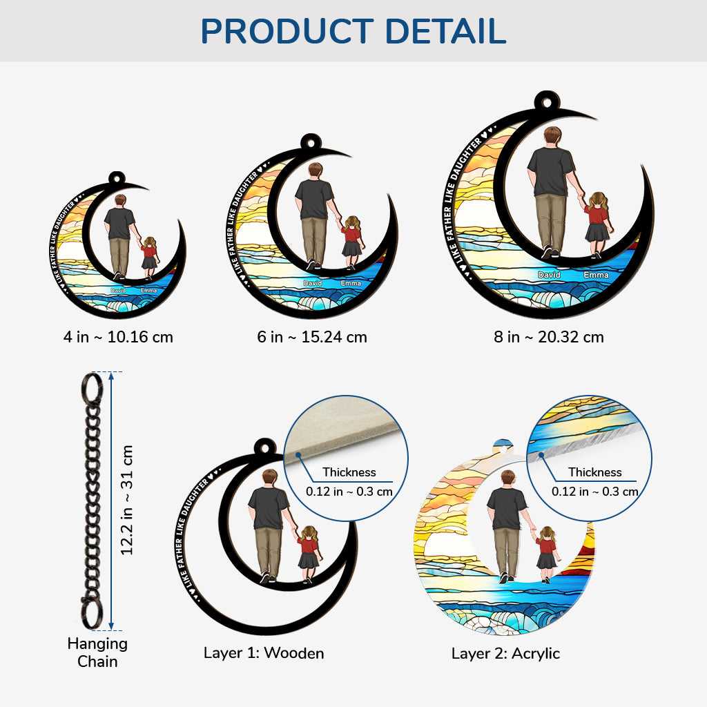 3787UUS3 personalized suncatcher for dad like father like daughter son 3787U6QNB