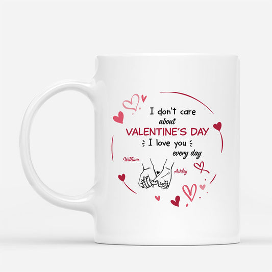 3793MUK1 personalised i dont care about valentines day i love you every day mug for couples 3793m3vag_2