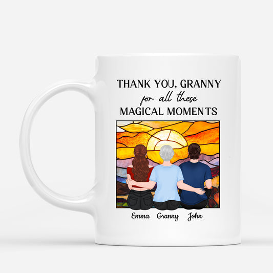 3821MUK1 personalised thank you grandma for all these magical moments mug 3821M6I8A