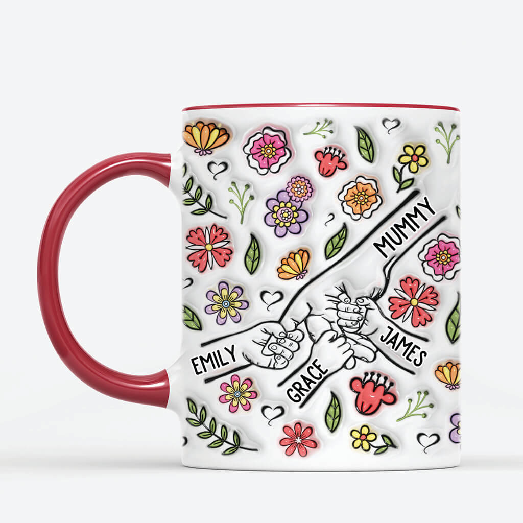 3823UK2 Personalised You Hold Our Hands Also Our Hearts 3D Inflated Effect Mug 3823M_3469f785 626a 40bc 8b06 e43d837b59ee