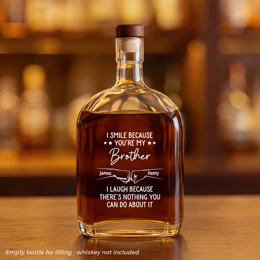 3825AUK1 personalised i smile because youre my brotherfriend whisky bottle 3825ai6v5b_2_00ccdcdd 660c 4480 bab9 1e1df620dce2