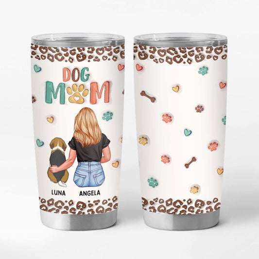 3826TUK3 personalised dog mum gifts 3d custom 20oz tumblers 3826T3E8C