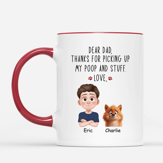 3846MUS2 personalized gifts for dog moms funny dear dog mom mug_ 3846MTN0A_1