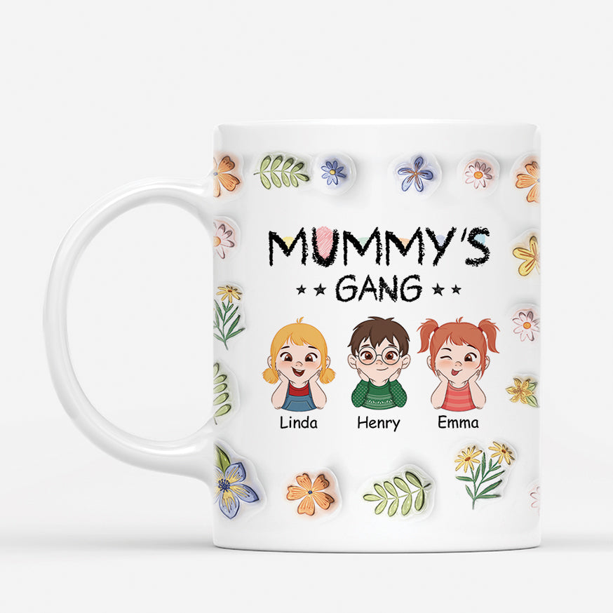 3856MUK1 personalised grandmas gang 3d printing effect mug 3856M6K8A