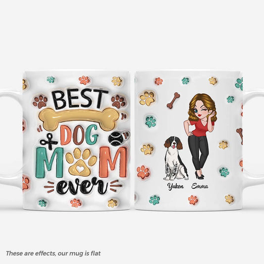 3861MUS1 personalized dog mom gifts best dog mom ever 3d effect mug 3861MTL8C_80f0e08f c7a8 44f7 96e1 51d445f0bd3d