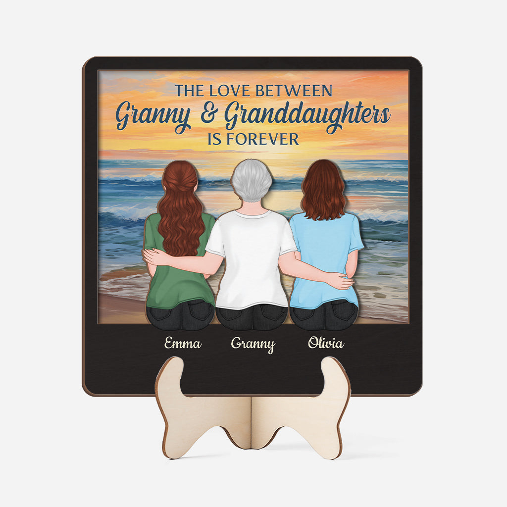 3864QUK1 personalised the love between a mother and daughter is forever_ wooden plaque 3864QKI7A