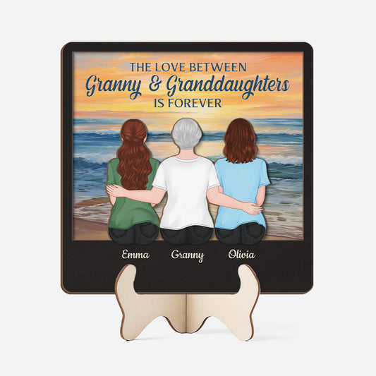 3864QUK1 personalised the love between a mother and daughter is forever_ wooden plaque 3864QKI7A