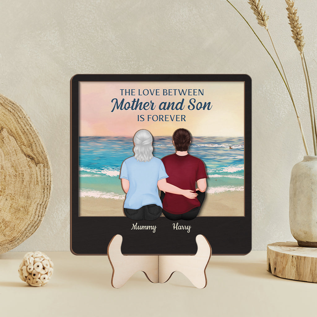 3864QUK2 personalised the love between a mother and daughter is forever_ wooden plaque 3864QKI7A