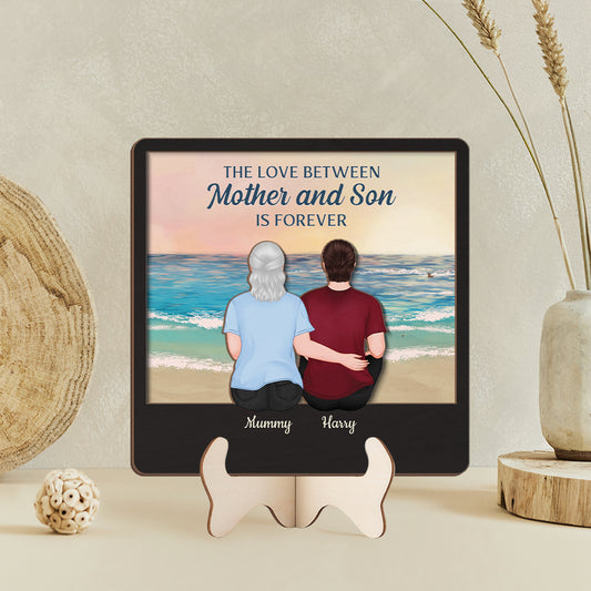 3864QUK2 personalised the love between a mother and daughter is forever_ wooden plaque 3864QKI7A