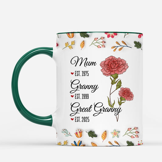 3881MUK2 personalized gifts for mothers day floral 3d printing effect mug 3881M8L7A_4ff0fc79 d225 44bf ad40 5e60f10657f7