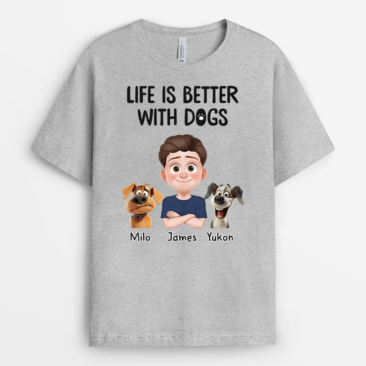 3903AUS2 personalized dog dad gifts life is better with a dog_ shirt 3903A5N0C_5dea90dc 40ce 4ac0 9b10 75104e26e653
