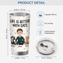 3903TUK3 custom presents for cat owners life is better with cats 20oz tumbler_ 3903T5N0D