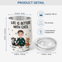 3903TUK3 personalized cat owner gifts_ life is better with cats wine tumbler_ 3903T