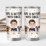 3903TUS2 custom gifts for dog owners life is better with dogs 20oz tumbler_ 3903T5N0C_2