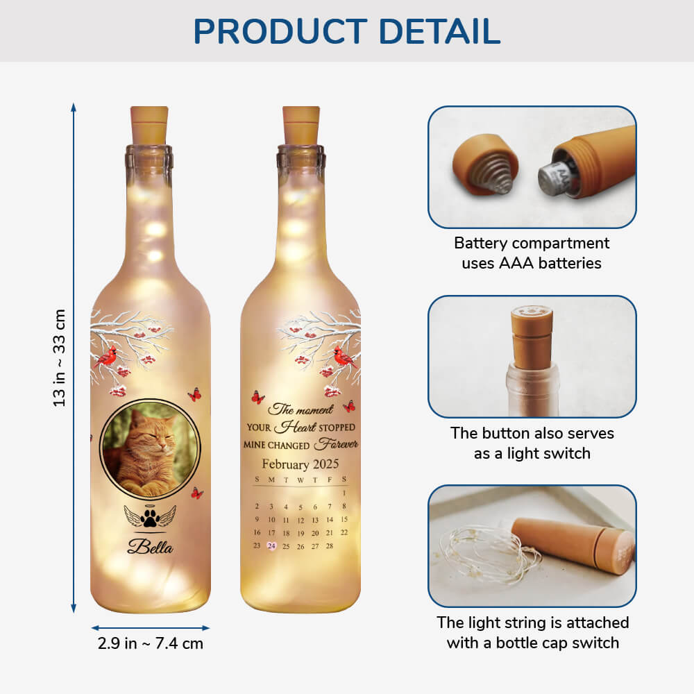 3904LUK2 personalised the moment your heart stopped mine changed forever bottle light for cat owners 3904L_ae71d193 fb7f 4904 b2cc 1fa7822688e0