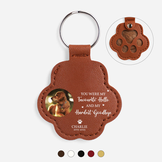 3909AUK1 personalised pet fur memorial keyring with photo for loss of dogcat 3909ajtp5c