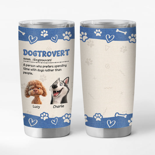 3910TUS1 funny personalized dog lover gifts custom 20oz tumbler 3910T3M5C