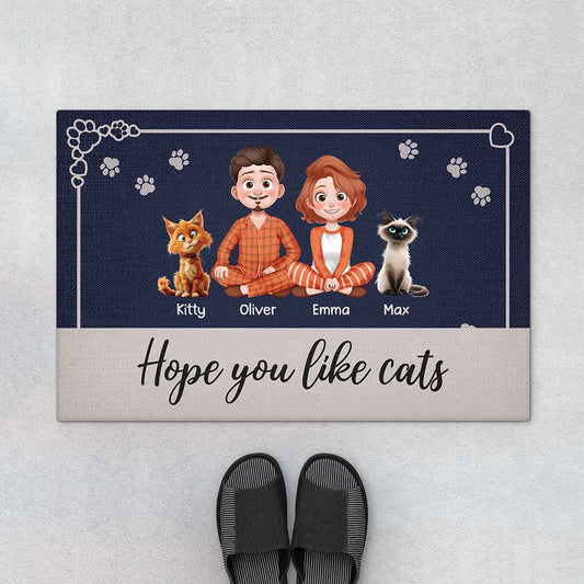 3914DUS1 personalized cat person gifts_ hope you like cats doormat_ 3914DTM0D_e34a92d9 d0fc 4b8c 8913 ceffbbcba442