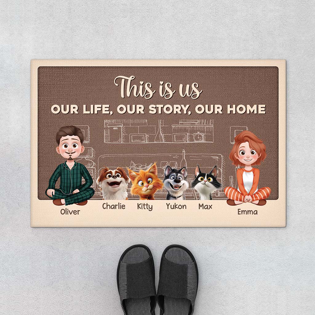 3915DUS1 personalized gifts for pet lovers_ this is us our life our story our home doormat 3915DTM0D_cd1bf096 9f44 4831 96c4 3c5baaccc5fb