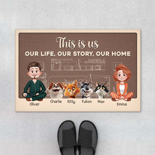 3915DUS1 personalized gifts for pet lovers_ this is us our life our story our home doormat 3915DTM0D_cd1bf096 9f44 4831 96c4 3c5baaccc5fb