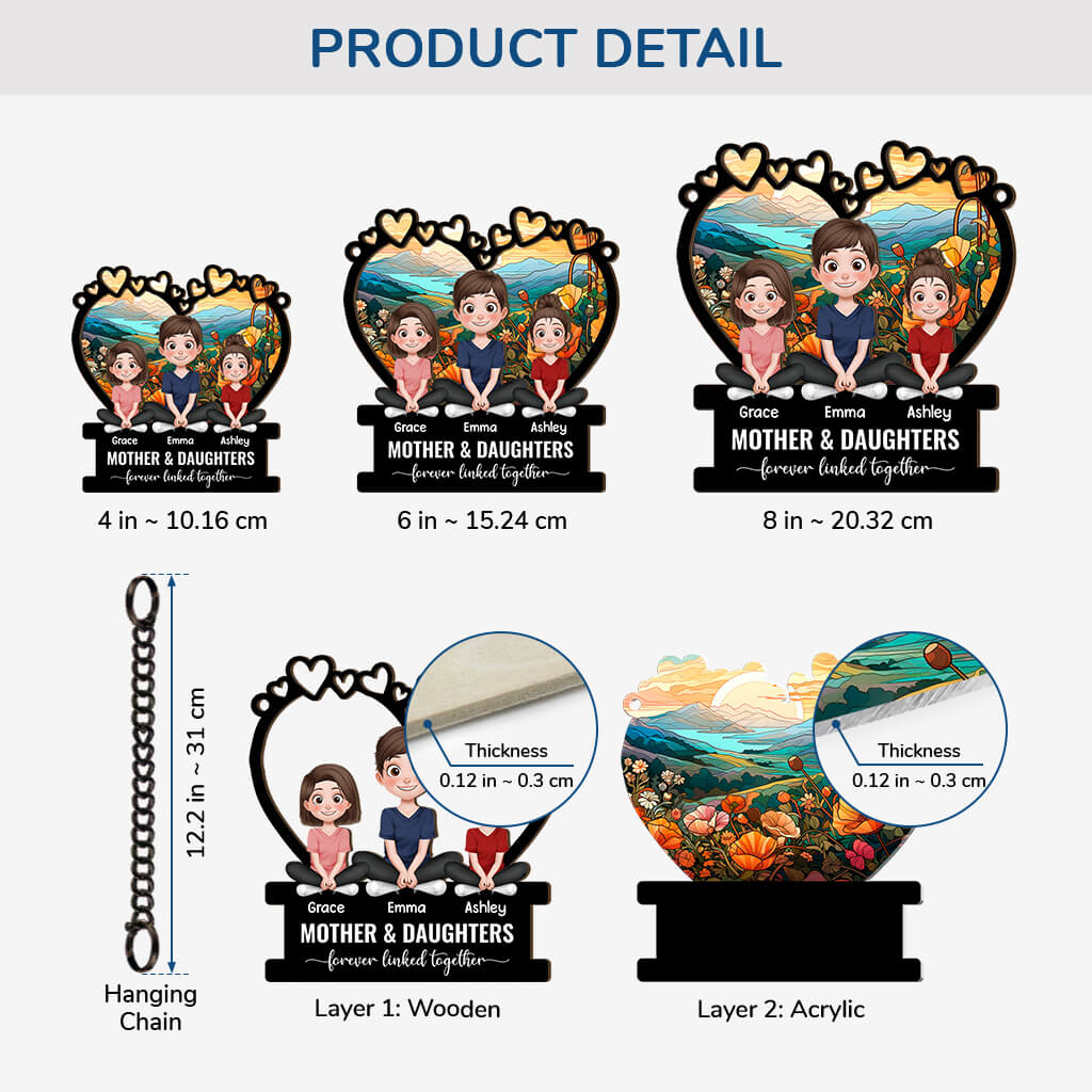 3918UUS3 personalized window hanging suncatcher ornament mom unique gifts 3918U9M0A