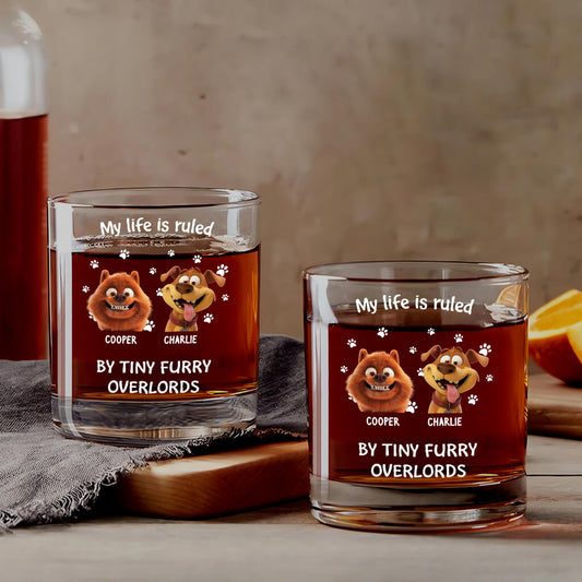 3921IUK1 personalised my life is ruled by tiny furry overlords whiskey glass for cat lovers 3921I_8e666310 0827 409b 863f 0b8025bbd180