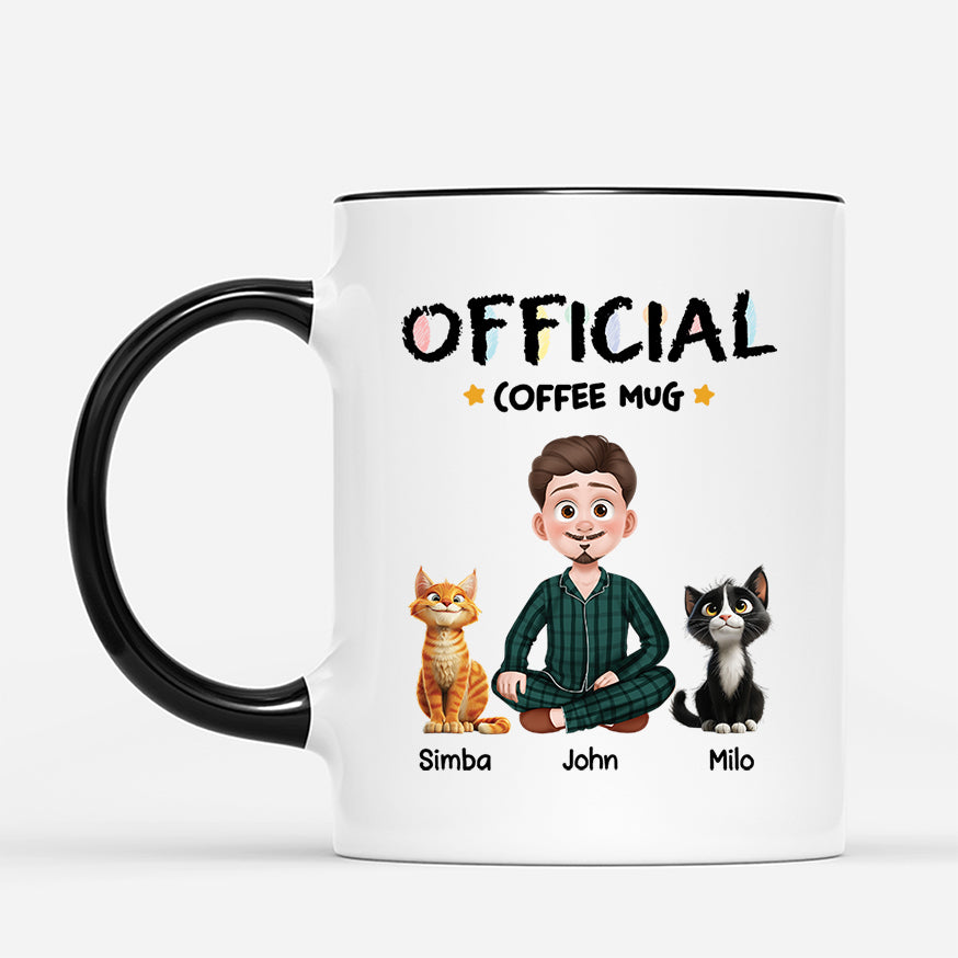 3939MUS2 personalized cat and owner mug official mug with cat 3939M8L0D