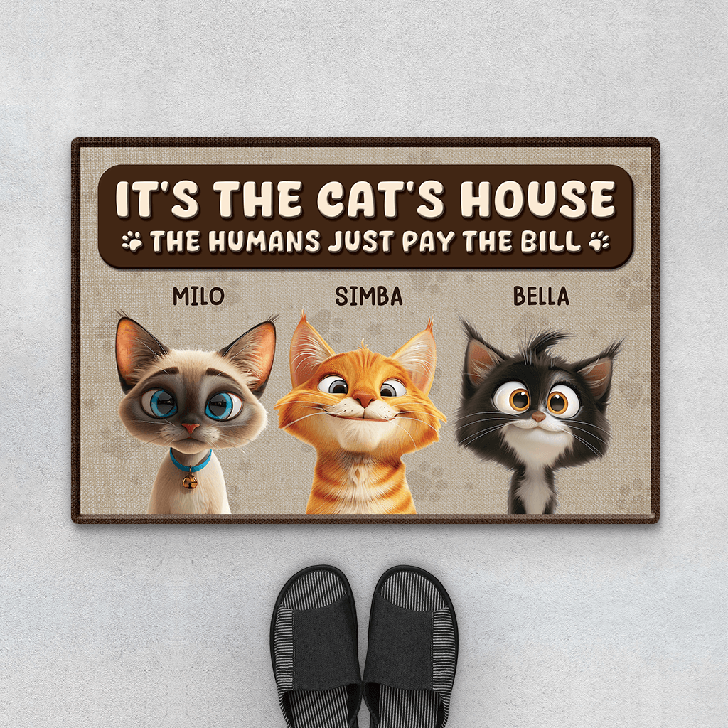 3940DUS1 custom cat doormat funny cat owner gifts 3940D9N5D