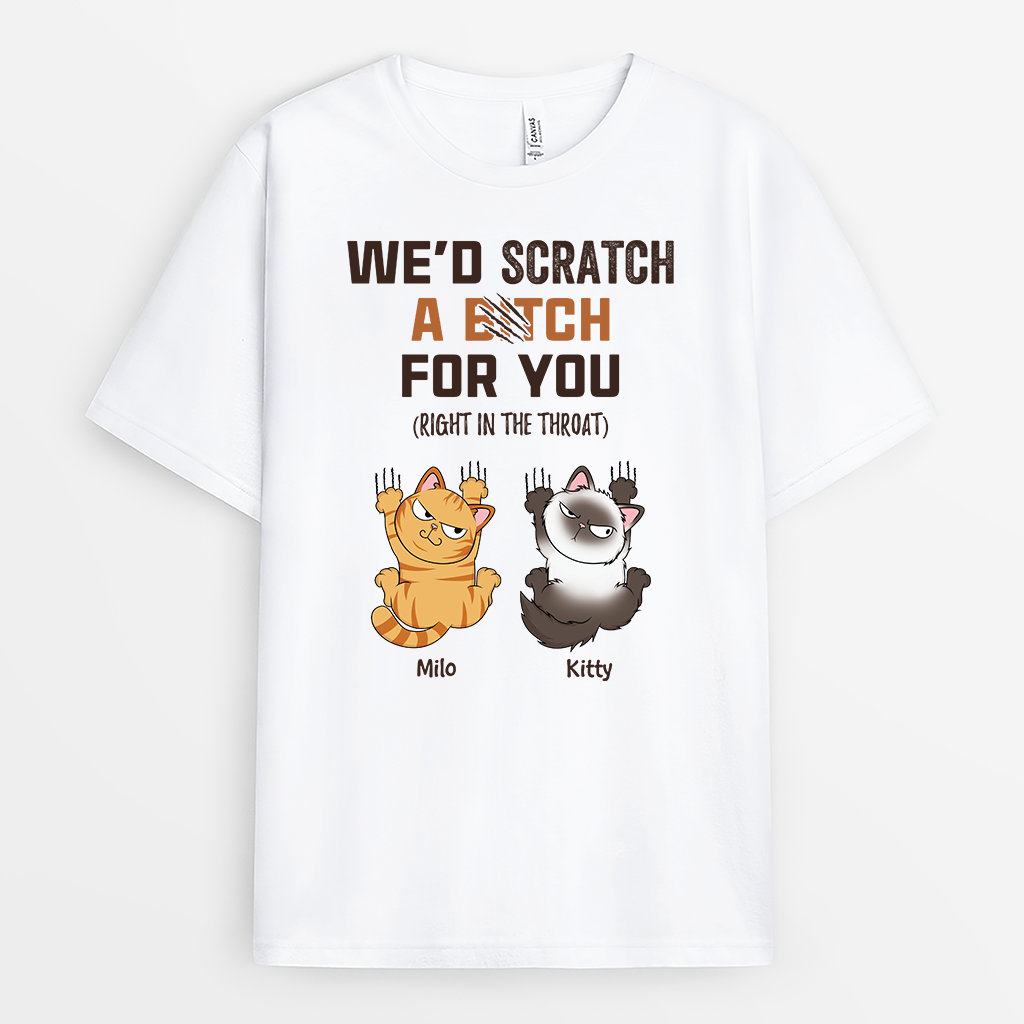 3967AUS1 funny custom cat shirt personalized cat gifts for humans 3967AKN3D