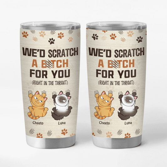 3967TUS1 custom cat tumbler 20oz funny gifts for cat owners 3967TKN3D