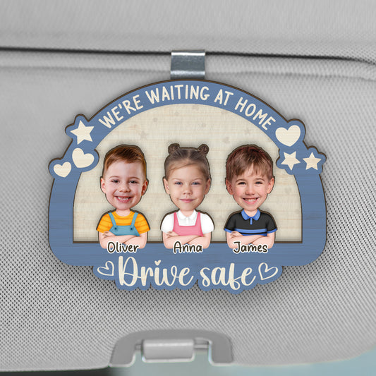 3973GUS1 personalized drive safe visor clip_ gifts for dad from kids_ 3973G3L0B