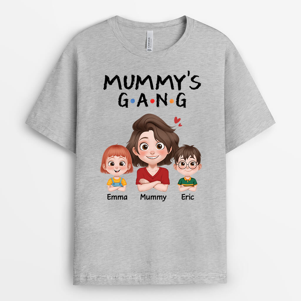 3980AUK1 personalised mummy grandmas gang t shirt for mothers day 3980A6I0A