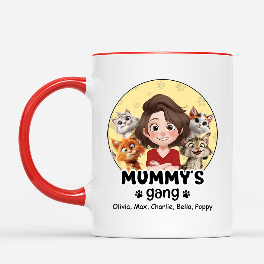 3983MUK2 personalised daddys cat gang mug 3983M6K8C