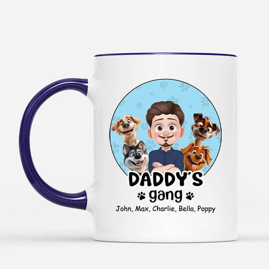 3983MUK2 personalised mummys dog gang mug 3983M6K8D