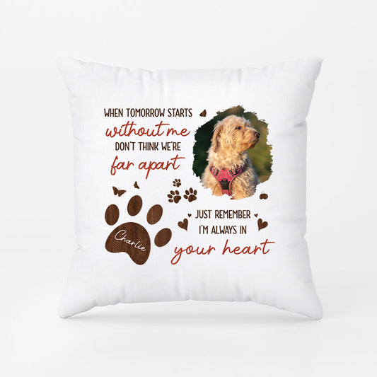 3988PUS2 personalized dog memorial gifts_ custom dog picture pillow_ 3988PT45C
