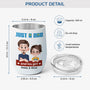4000TUK3 personalised just a dad and his girl wine tumbler 4000T3I0B