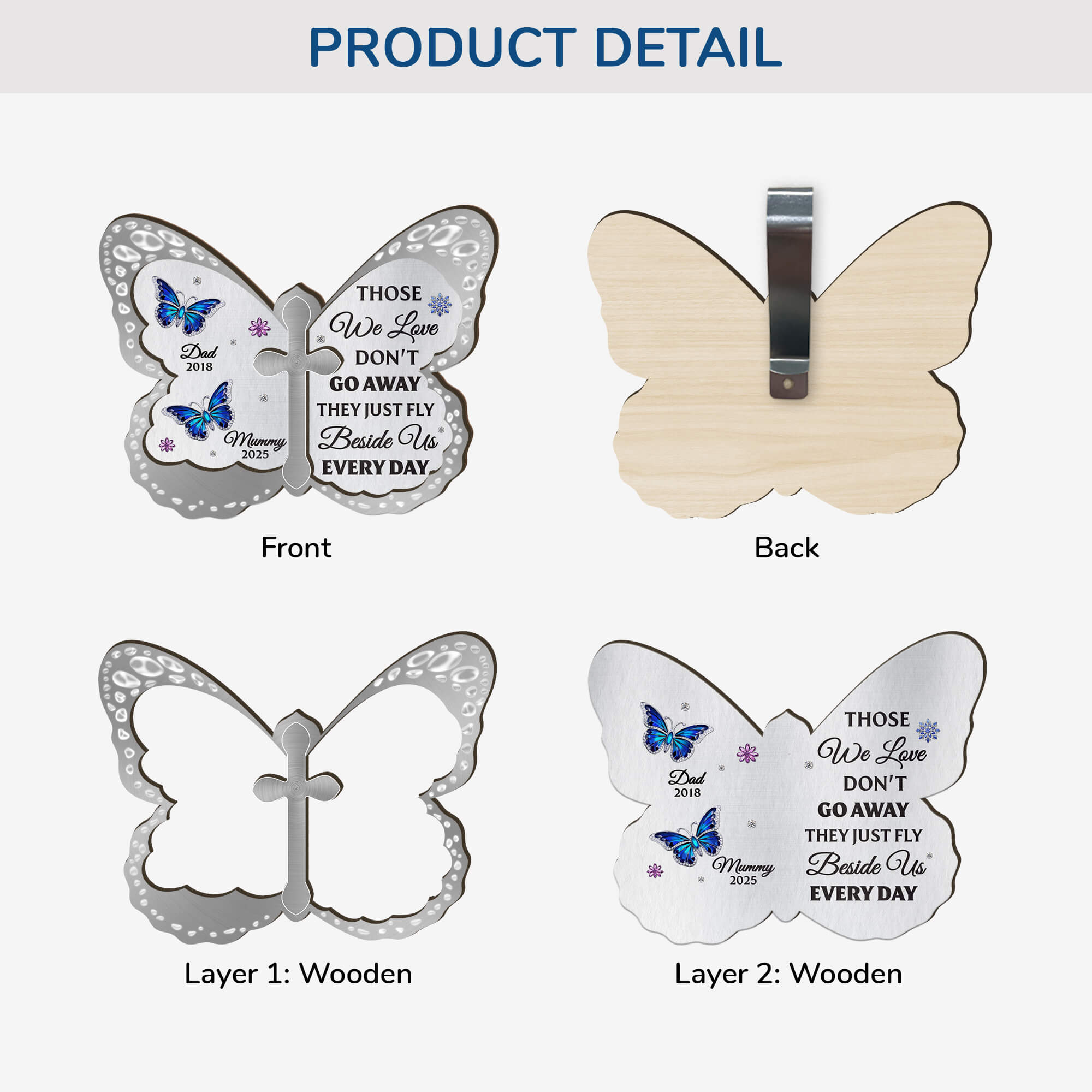 4009GUS3 personalized remembrance gifts memorial car visor clip_ 4009G5Q3A