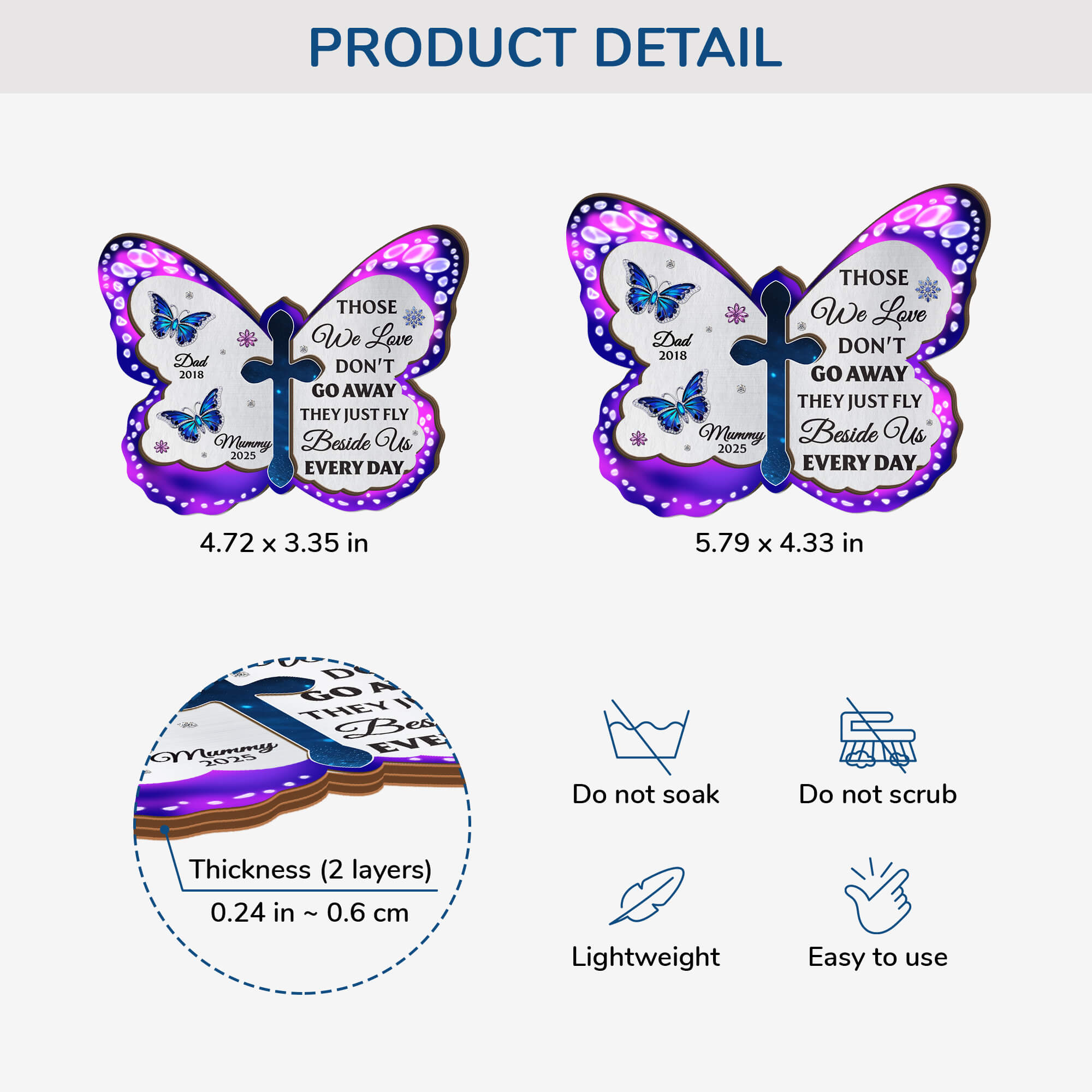 4009GUS4 personalized remembrance gifts memorial car visor clip_ 4009G5Q3A