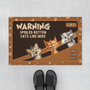 4011DUS1 personalized gifts for cat lovers funny cat doormat_ 4011D5N3D