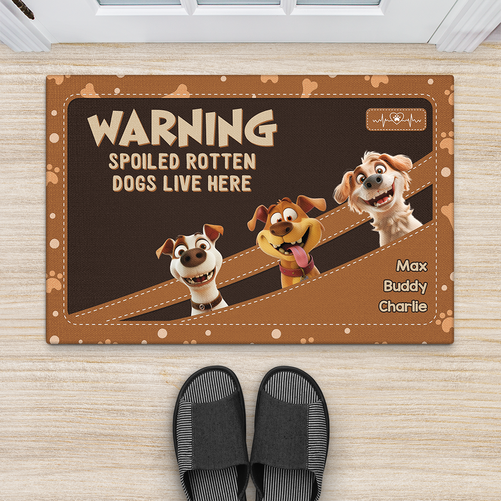 4011DUS2 personalized doormats with dogs _funny dog gifts for owners_ 4011D5N3C